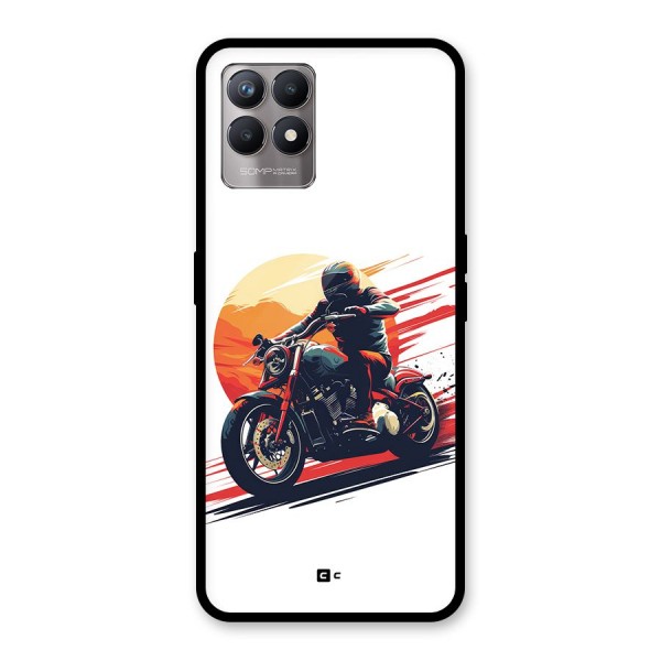 Retro Biker Glass Back Case for Realme Narzo 50