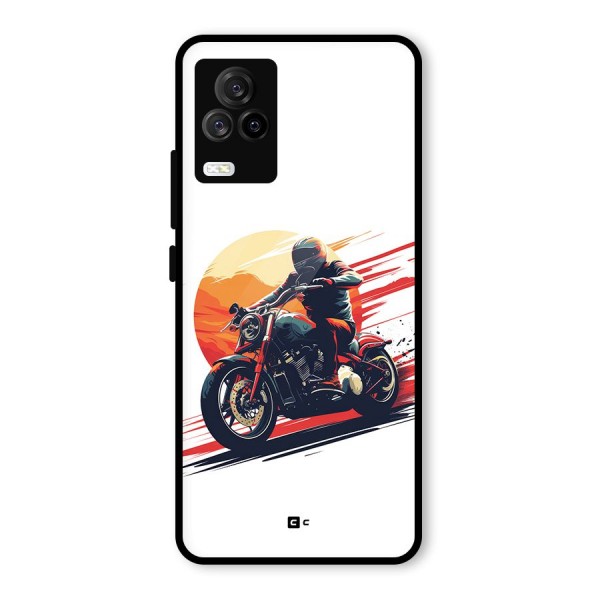 Retro Biker Glass Back Case for Vivo iQOO 7 Legend 5G