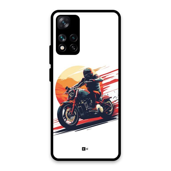 Retro Biker Glass Back Case for Xiaomi 11i 5G