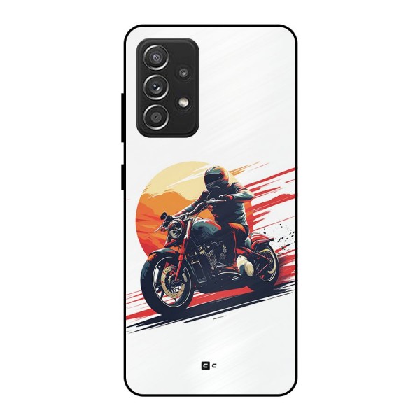 Retro Biker Metal Back Case for Galaxy A52