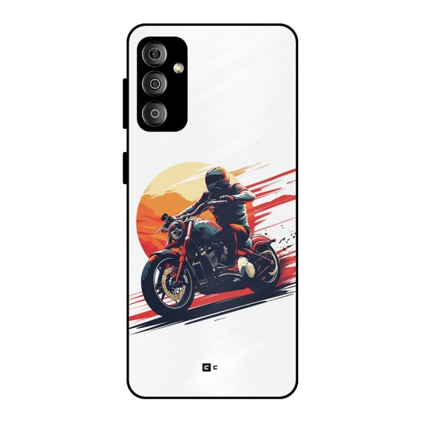 Retro Biker Metal Back Case for Galaxy F23