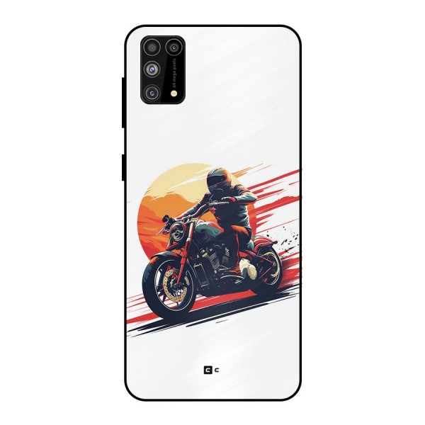 Retro Biker Metal Back Case for Galaxy F41