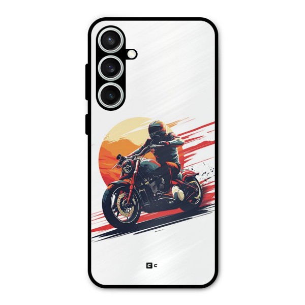 Retro Biker Metal Back Case for Galaxy S23 FE