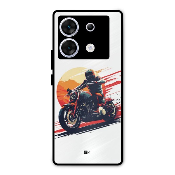 Retro Biker Metal Back Case for Infinix Zero 30 5G
