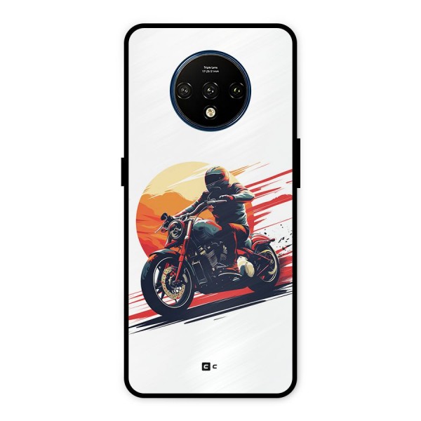 Retro Biker Metal Back Case for OnePlus 7T