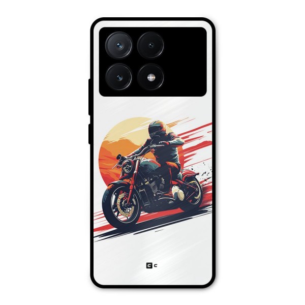 Retro Biker Metal Back Case for Poco X6 Pro