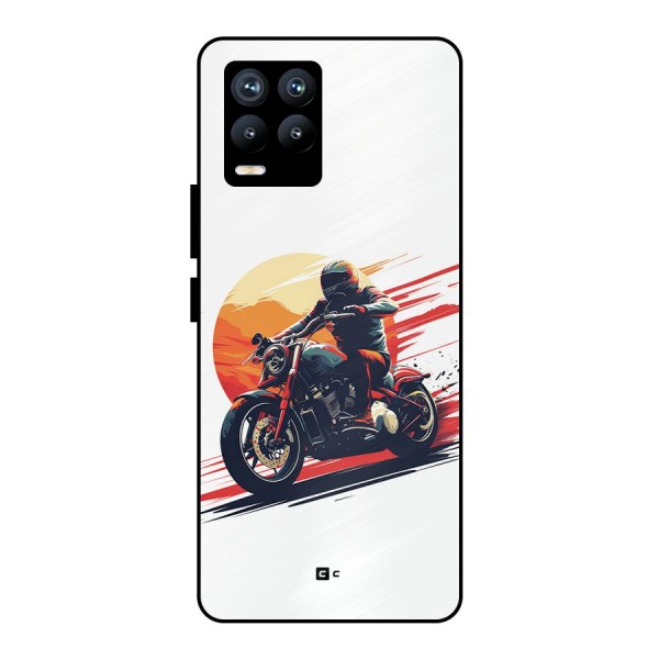 Retro Biker Metal Back Case for Realme 8 Pro