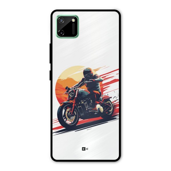 Retro Biker Metal Back Case for Realme C11