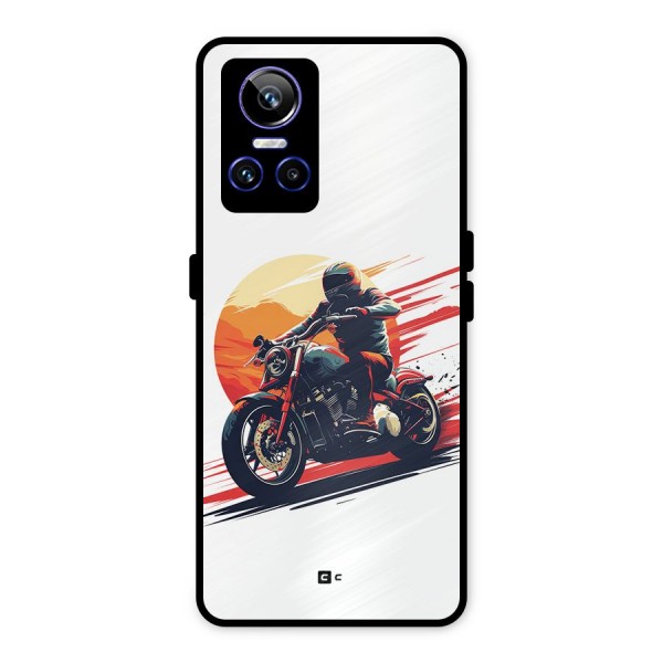 Retro Biker Metal Back Case for Realme GT Neo 3