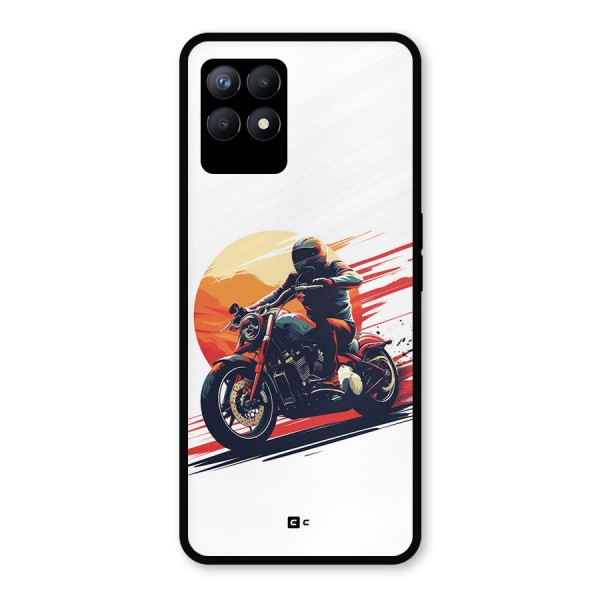 Retro Biker Metal Back Case for Realme Narzo 50