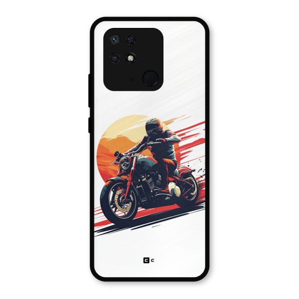 Retro Biker Metal Back Case for Redmi 10 Power