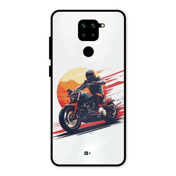 Retro Biker Metal Back Case for Redmi Note 9