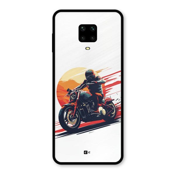 Retro Biker Metal Back Case for Redmi Note 9 Pro Max