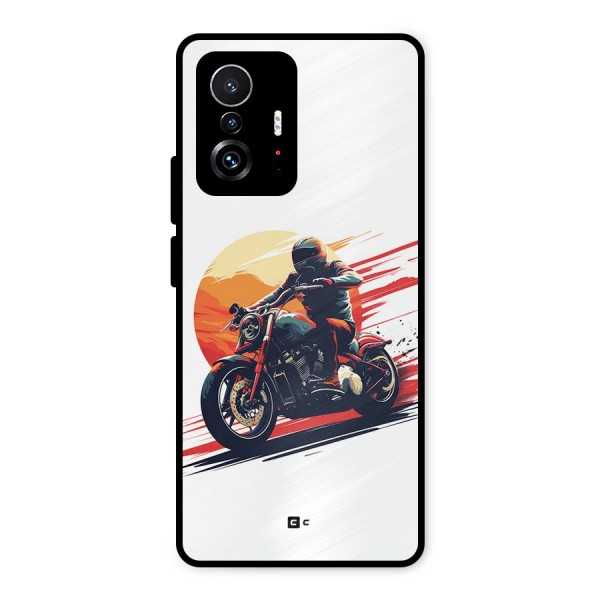 Retro Biker Metal Back Case for Xiaomi 11T Pro