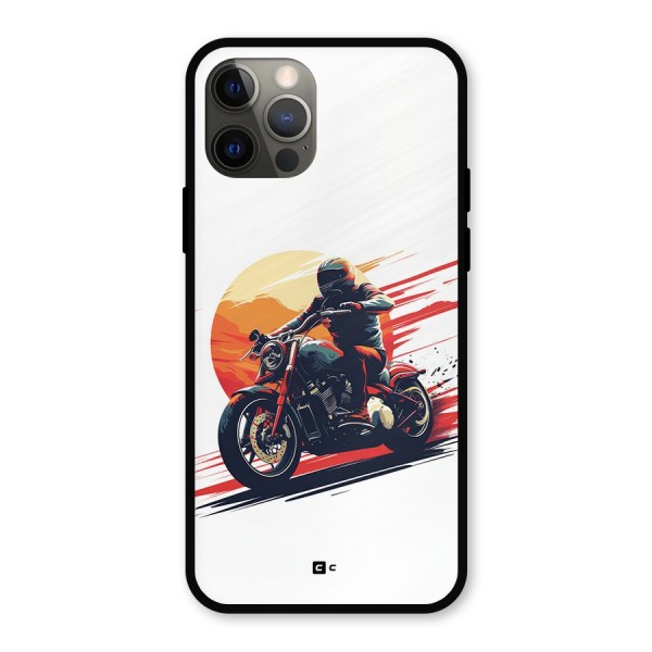 Retro Biker Metal Back Case for iPhone 12 Pro