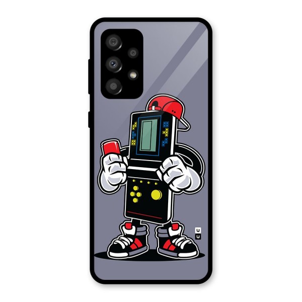 Retro Boy Glass Back Case for Galaxy A32