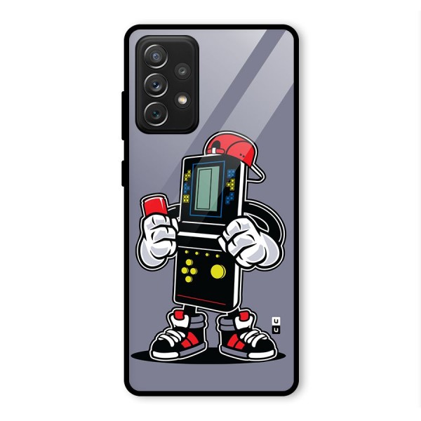 Retro Boy Glass Back Case for Galaxy A72