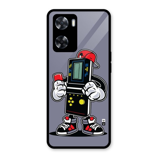 Retro Boy Glass Back Case for Oppo A57 2022