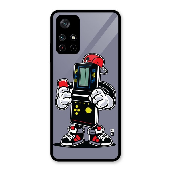 Retro Boy Glass Back Case for Poco M4 Pro 5G