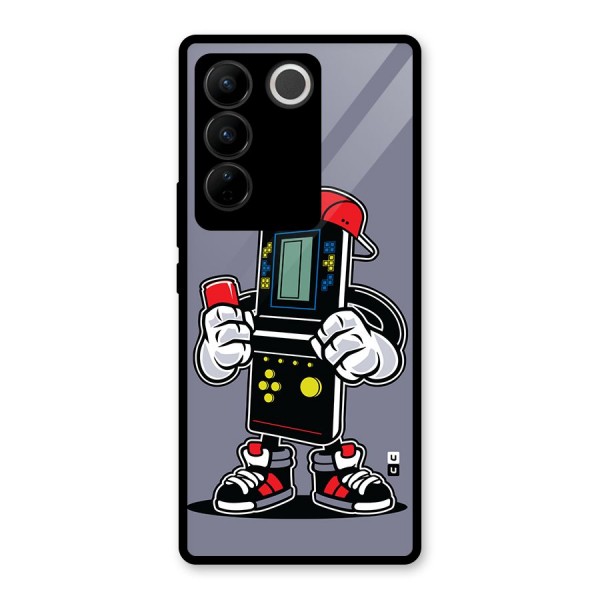 Retro Boy Glass Back Case for Vivo V27