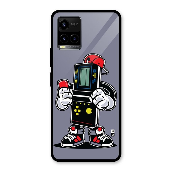 Retro Boy Glass Back Case for Vivo Y21G