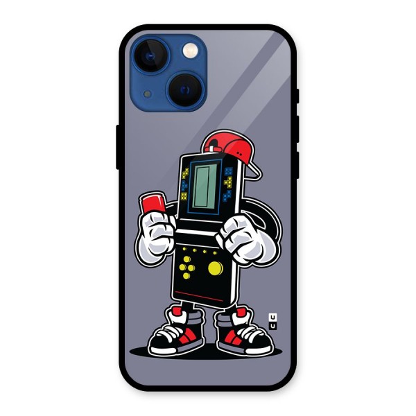 Retro Boy Glass Back Case for iPhone 13 Mini
