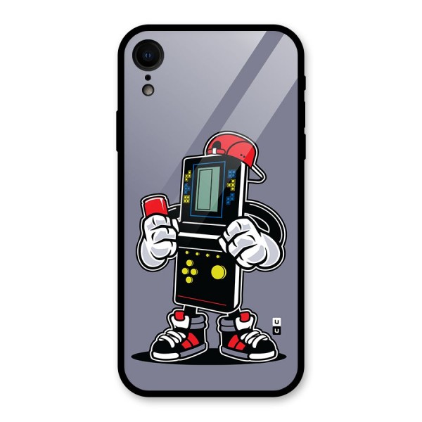 Retro Boy Glass Back Case for iPhone XR