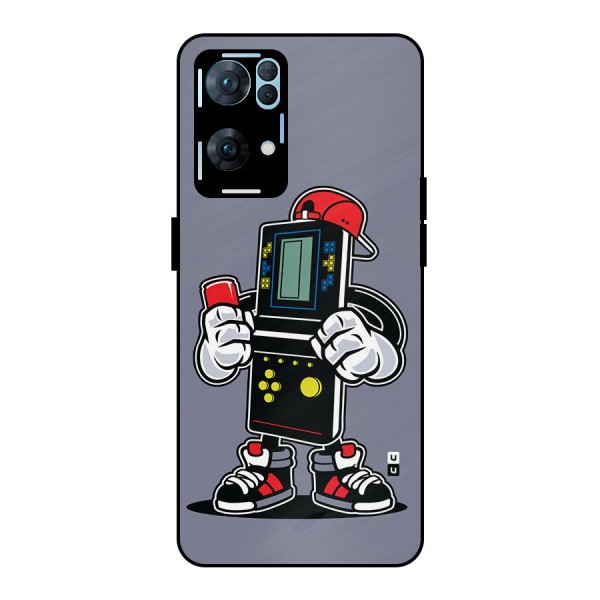 Retro Boy Metal Back Case for Oppo Reno7 Pro 5G