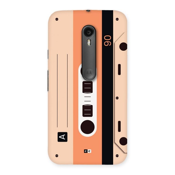 Retro Cassete Back Case for Moto G3