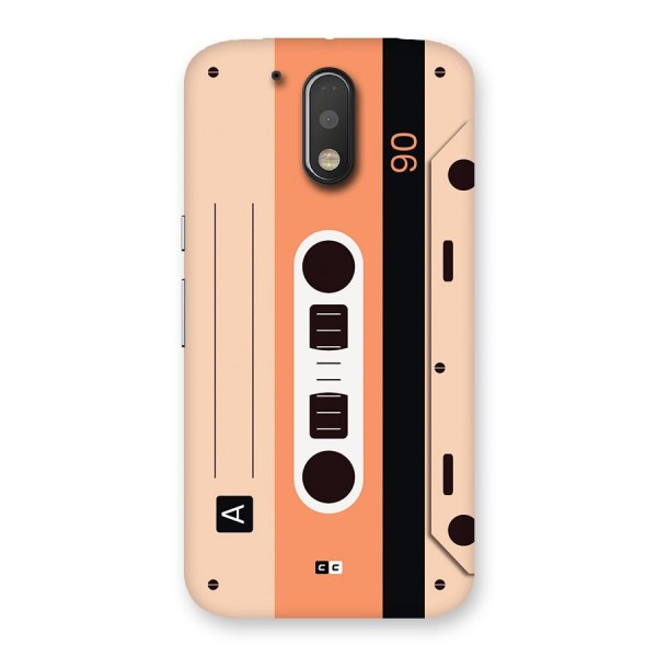 Retro Cassete Back Case for Moto G4 Plus