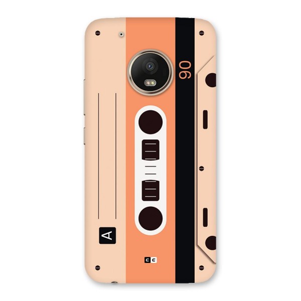 Retro Cassete Back Case for Moto G5 Plus