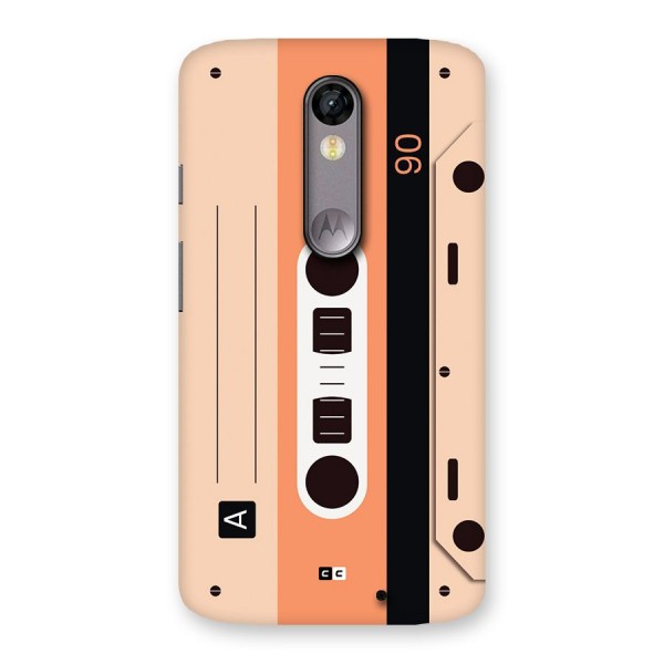 Retro Cassete Back Case for Moto X Force