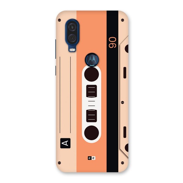 Retro Cassete Back Case for Motorola One Vision