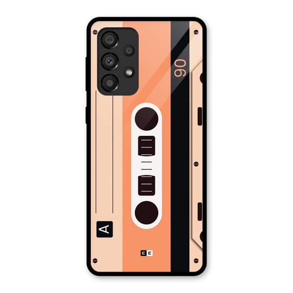 Retro Cassete Glass Back Case for Galaxy A33 5G