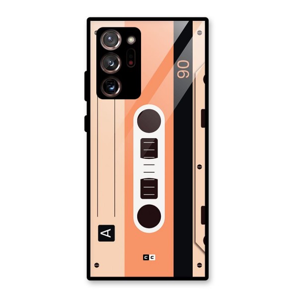 Retro Cassete Glass Back Case for Galaxy Note 20 Ultra 5G