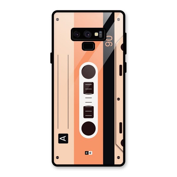 Retro Cassete Glass Back Case for Galaxy Note 9