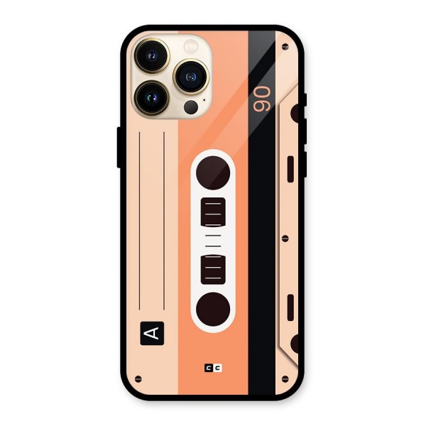 Retro Cassete Glass Back Case for iPhone 13 Pro Max