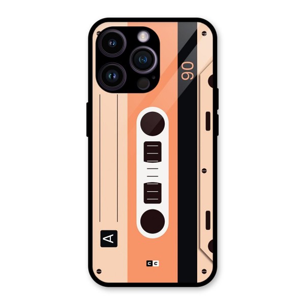 Retro Cassete Glass Back Case for iPhone 14 Pro Max