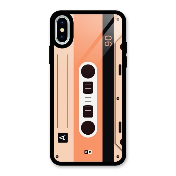 Retro Cassete Glass Back Case for iPhone X