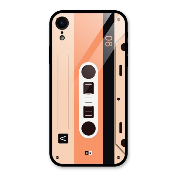 Retro Cassete Glass Back Case for iPhone XR
