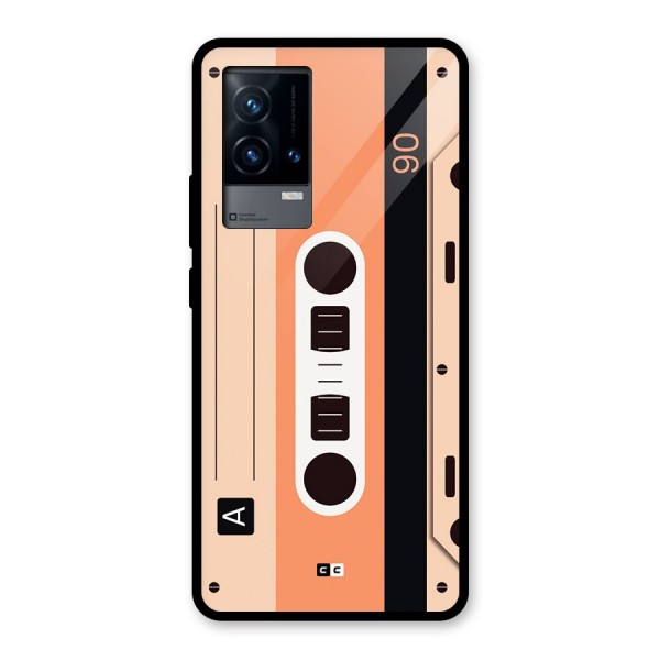 Retro Cassete Glass Back Case for iQOO 9 5G