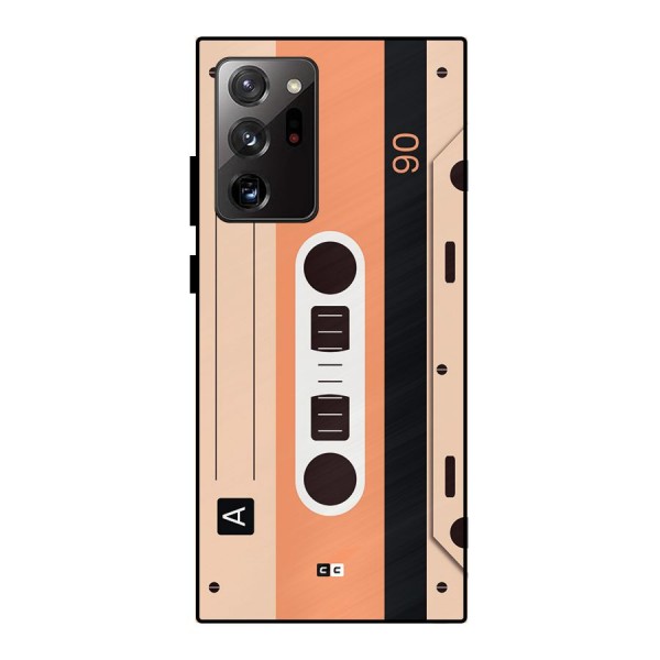 Retro Cassete Metal Back Case for Galaxy Note 20 Ultra