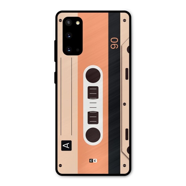Retro Cassete Metal Back Case for Galaxy S20