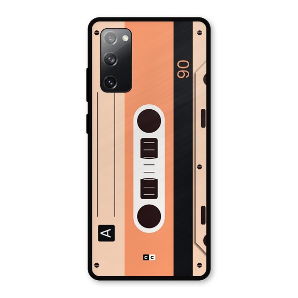 Retro Cassete Metal Back Case for Galaxy S20 FE 5G