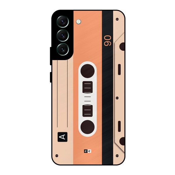 Retro Cassete Metal Back Case for Galaxy S22 Plus 5G