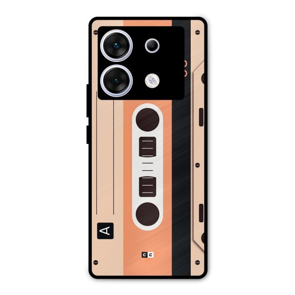 Retro Cassete Metal Back Case for Infinix Zero 30 5G