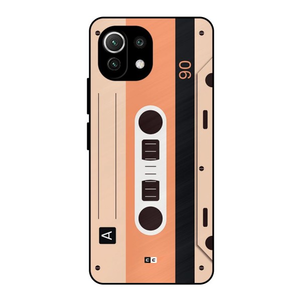 Retro Cassete Metal Back Case for Mi 11 Lite