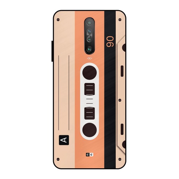 Retro Cassete Metal Back Case for Poco X2