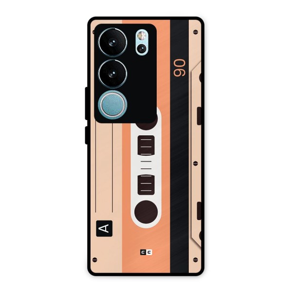Retro Cassete Metal Back Case for Vivo V29