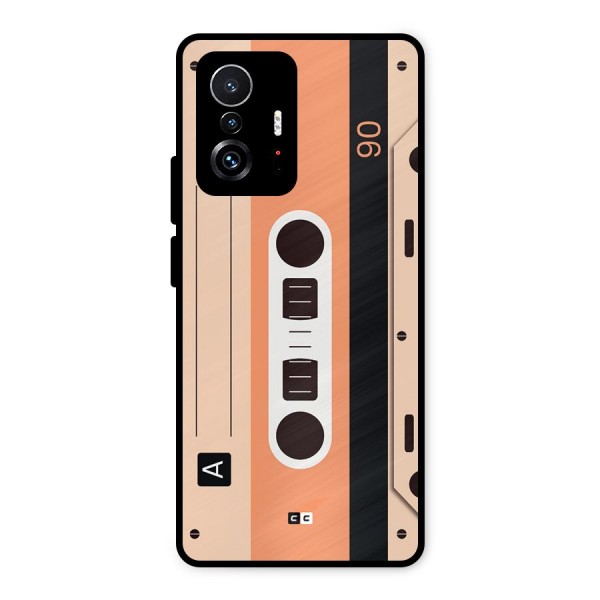 Retro Cassete Metal Back Case for Xiaomi 11T Pro